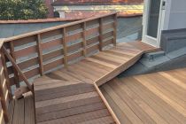 Dachterrasse Bangkirai mit Rollstuhlrampe 3